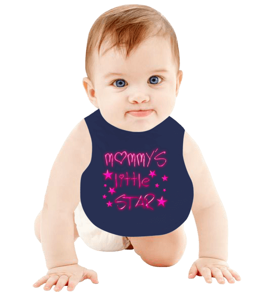 Tisho - Mommys little star önlük Bebek Mama Önlüğü