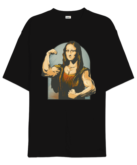 Tisho - Mona Lisa Oversize Unisex Tişört