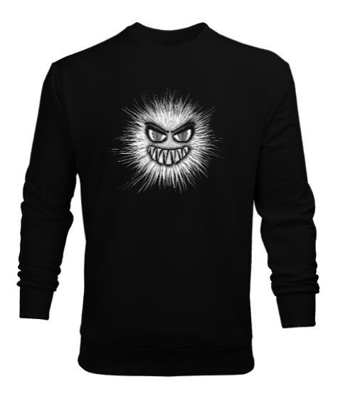 Tisho - Monster Blu V2 Siyah Erkek Sweatshirt