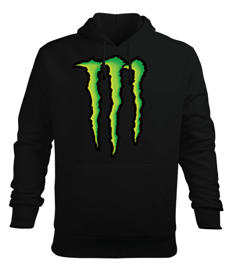 Tisho - Monster Energy Desing Erkek Kapüşonlu Hoodie Sweatshirt