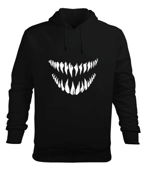 Tisho - Monster Teeth Erkek Kapüşonlu Hoodie Sweatshirt