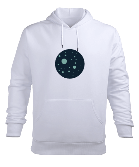 Tisho - Moon Erkek Kapüşonlu Hoodie Sweatshirt