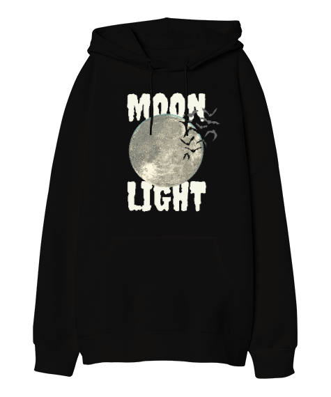 Tisho - Moonlight Oversize Unisex Kapüşonlu Sweatshirt