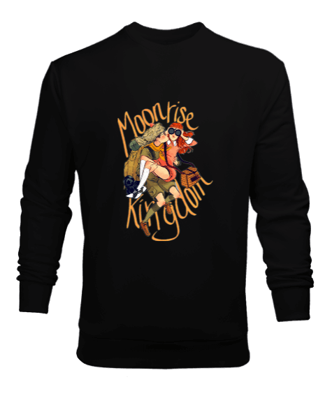 Tisho - Moonrise Kingdom Couple Tasarım Baskılı Erkek Sweatshirt