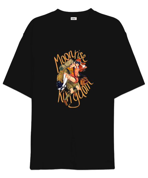 Tisho - Moonrise Kingdom Couple Tasarım Baskılı Oversize Unisex Tişört