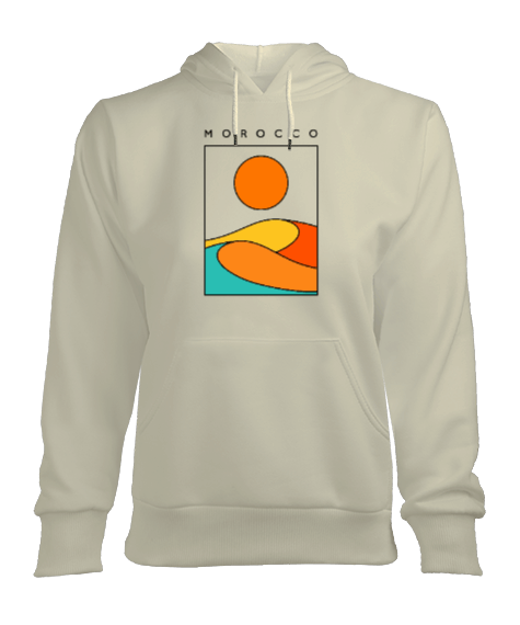 Tisho - morocco Kadın Kapşonlu Hoodie Sweatshirt