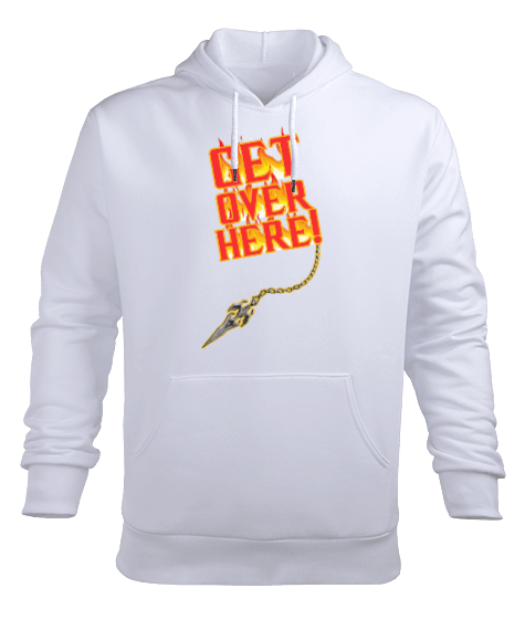 Tisho - Mortal Kombat - Get Over Here V1 Erkek Kapüşonlu Hoodie Sweatshirt