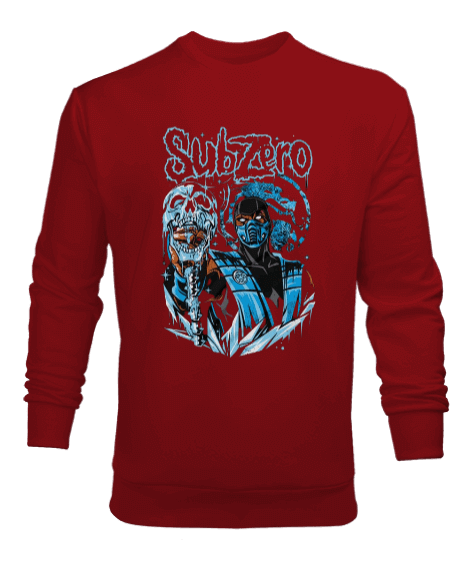 Tisho - Mortal Kombat Sub-Zero Tasarım Baskılı Erkek Sweatshirt