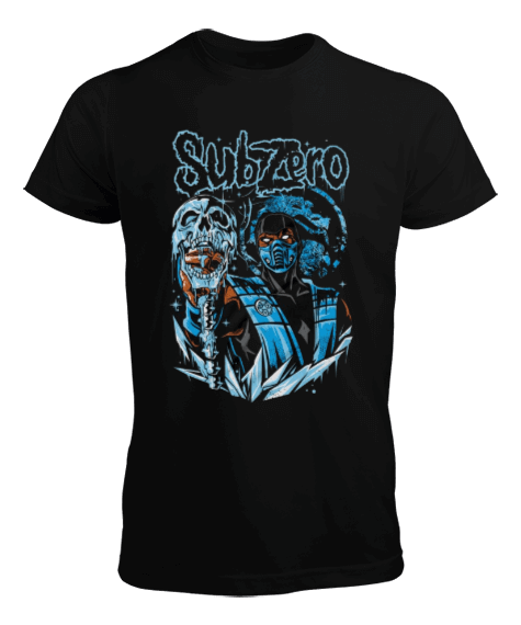 Tisho - Mortal Kombat Sub-Zero Tasarım Baskılı Erkek Tişört