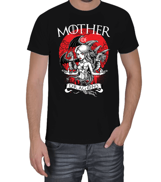 Tisho - Mother of Dragons KafeinSiz Erkek Tişört