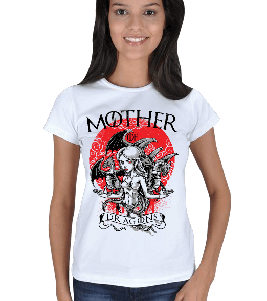 Tisho - Mother of Dragons KafeinSiz Kadın Tişört