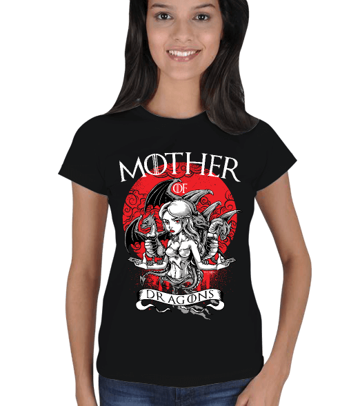 Tisho - Mother of Dragons KafeinSiz Kadın Tişört