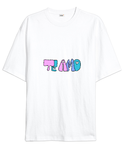 Tisho - Motivasyon Beyaz Oversize Unisex Tişört