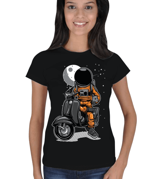 Tisho - Motor, Uzay HD Kadın Tişört