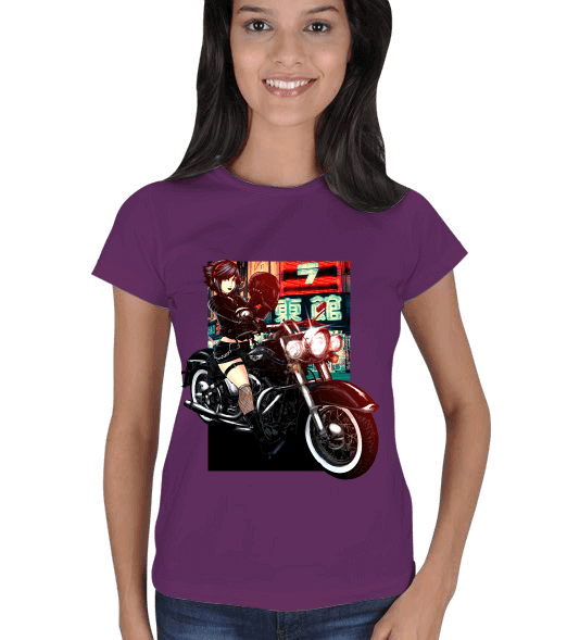Tisho - Motorcu Kadın Tişört