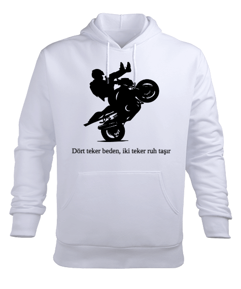 Motorculara Özel Erkek Kapüşonlu Hoodie Sweatshirt
