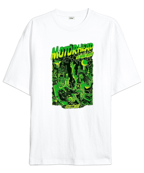 Tisho - MOTÖRHEAD ROCK Tasarım Baskılı Oversize Unisex Tişört