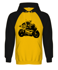 MOTORSİKLET Orjinal Reglan Hoodie Unisex Sweatshirt - Thumbnail