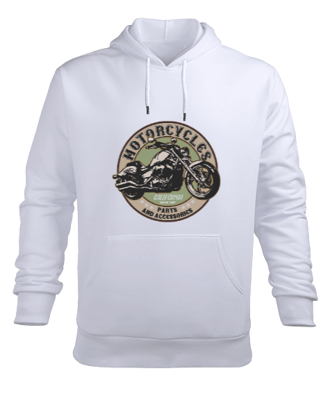 Tisho - Motosiklet Erkek Kapüşonlu Hoodie Sweatshirt