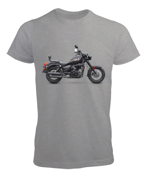 Tisho - motosiklet Gri Erkek Tişört