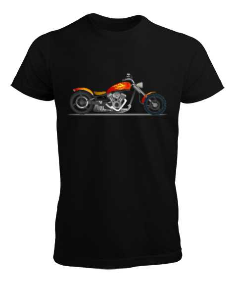 Tisho - motosiklet Siyah Erkek Tişört