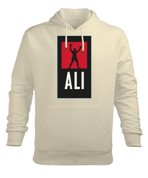 Muhammed Ali V1 Erkek Kapüşonlu Hoodie Sweatshirt