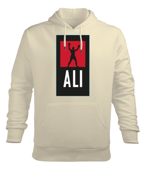 Tisho - Muhammed Ali V1 Erkek Kapüşonlu Hoodie Sweatshirt