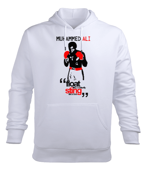 Tisho - Muhammed Ali V2 Erkek Kapüşonlu Hoodie Sweatshirt