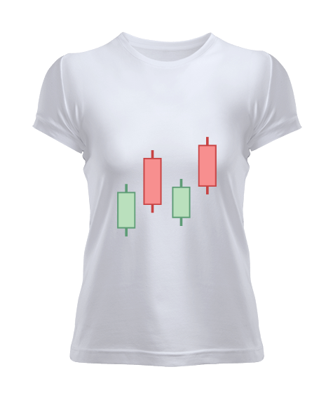 Tisho - Mum Grafiği Baskılı Kadın Tişört