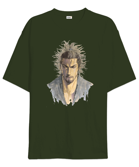 Tisho - Musashi The Dream of the Last Samurai Anime Baskılı Oversize Unisex Tişört