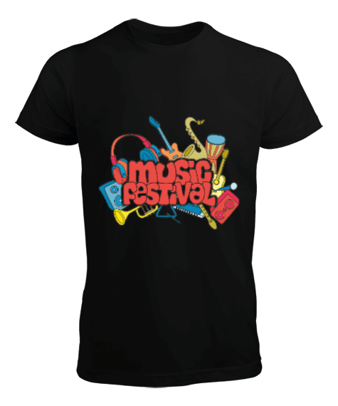 Tisho - Music festival baskılı Erkek Tişört
