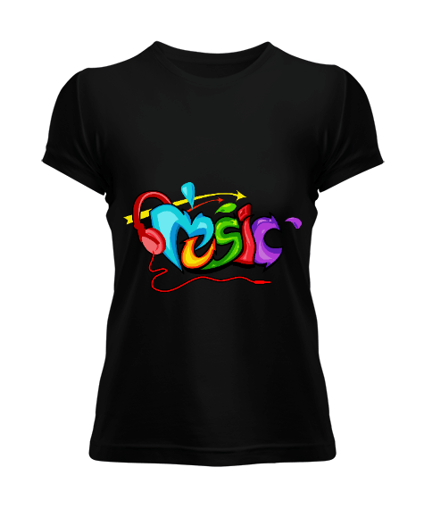 Tisho - music kadın t-shirt Kadın Tişört