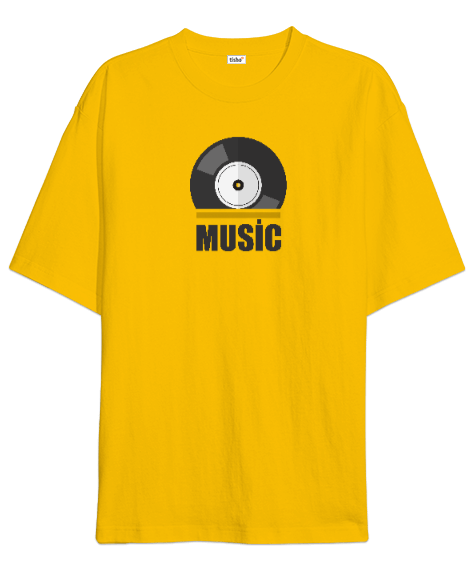 Tisho - Music Oversize Unisex Tişört