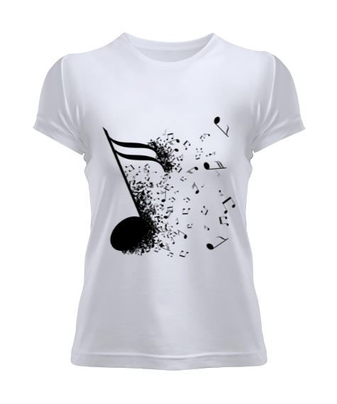 Tisho - Musical note classic bayan tişört Kadın Tişört