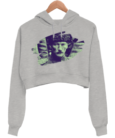 Mustafa Kemal Atatürk Asker Kadın Crop Hoodie Kapüşonlu Sweatshirt - Tisho