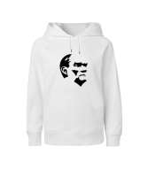 Mustafa Kemal Atatürk Beyaz Çocuk Unisex Hoodie Kapüşonlu - Tisho