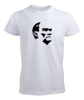 Mustafa Kemal Atatürk Beyaz Erkek Tişört - Tisho