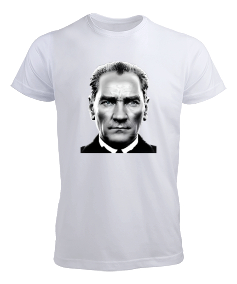 Tisho - Mustafa Kemal Atatürk Beyaz Erkek Tişört