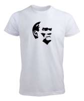 Mustafa Kemal Atatürk Beyaz Erkek Tişört - Tisho