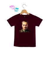 Mustafa Kemal Atatürk Bordo Çocuk Unisex - Tisho