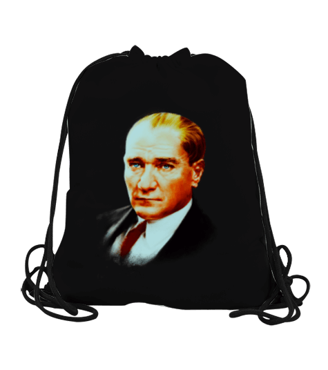Tisho - Mustafa Kemal Atatürk Büzgülü Spor Çanta