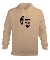 Mustafa Kemal Atatürk Camel Erkek Kapüşonlu Hoodie Sweatshirt - Tisho