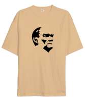 Mustafa Kemal Atatürk Camel Oversize Unisex Tişört - Tisho