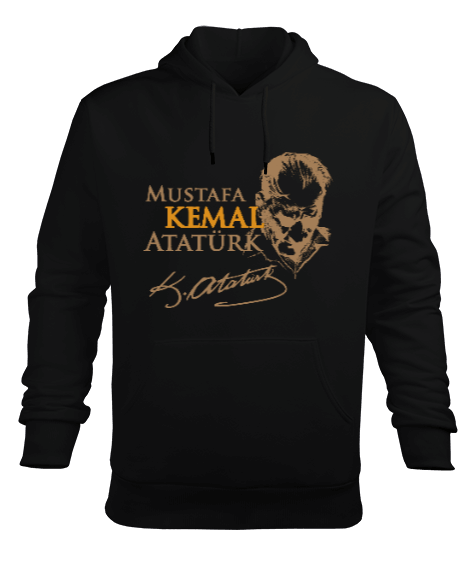 Tisho - Mustafa Kemal Atatürk Erkek Kapüşonlu Hoodie Sweatshirt