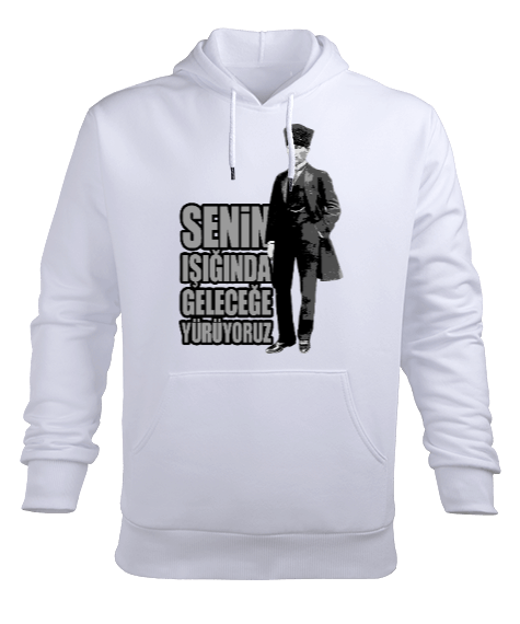 Tisho - MUSTAFA KEMAL ATATÜRK Erkek Kapüşonlu Hoodie Sweatshirt