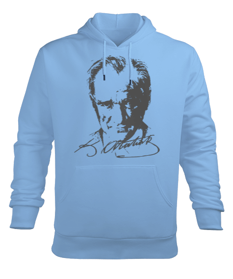 Tisho - Mustafa Kemal Atatürk Erkek Kapüşonlu Hoodie Sweatshirt