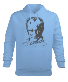 Mustafa Kemal Atatürk Erkek Kapüşonlu Hoodie Sweatshirt - Tisho