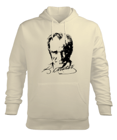 Mustafa Kemal Atatürk Erkek Kapüşonlu Hoodie Sweatshirt - Tisho
