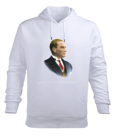 Mustafa Kemal Atatürk Erkek Kapüşonlu Hoodie Sweatshirt - Tisho