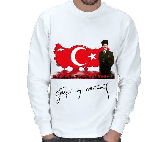 Tisho - MUSTAFA KEMAL ATATÜRK ERKEK SWEATSHIRT